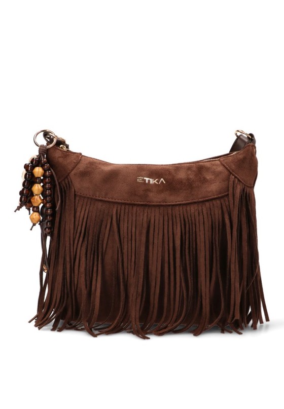 Bolso bandolera grande de mujer ETIKA b30147 coffee antelina