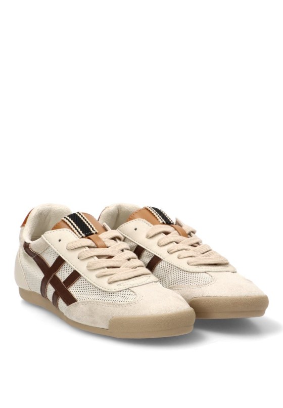 Deportivo de mujer LUNA TREND m6035 beige sintetico suela plana