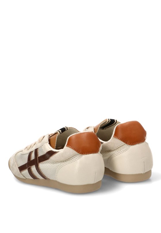 Deportivo de mujer LUNA TREND m6035 beige sintetico suela plana