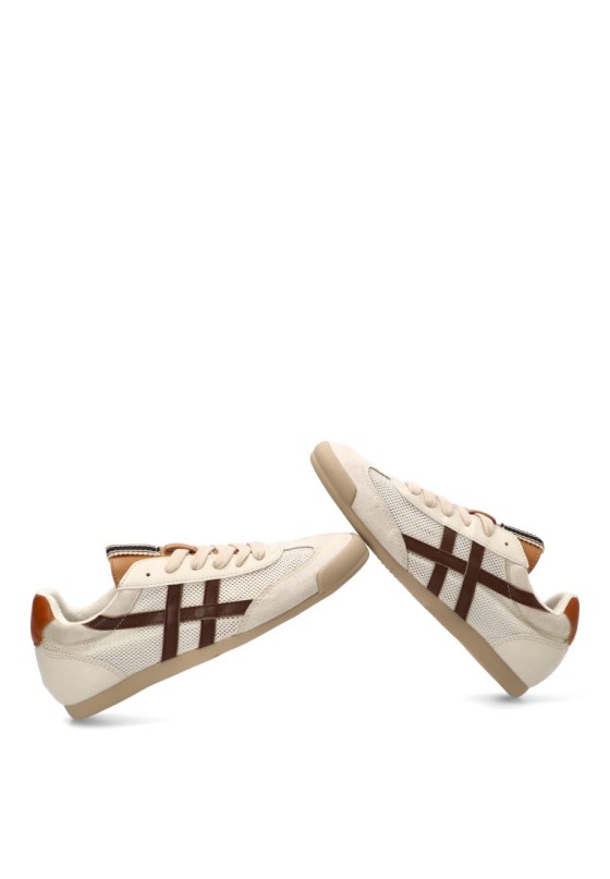 Deportivo de mujer LUNA TREND m6035 beige sintetico suela plana