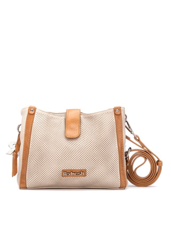 Bolso bandolera pequeña de mujer REFRESH 183352 hielo sintetico