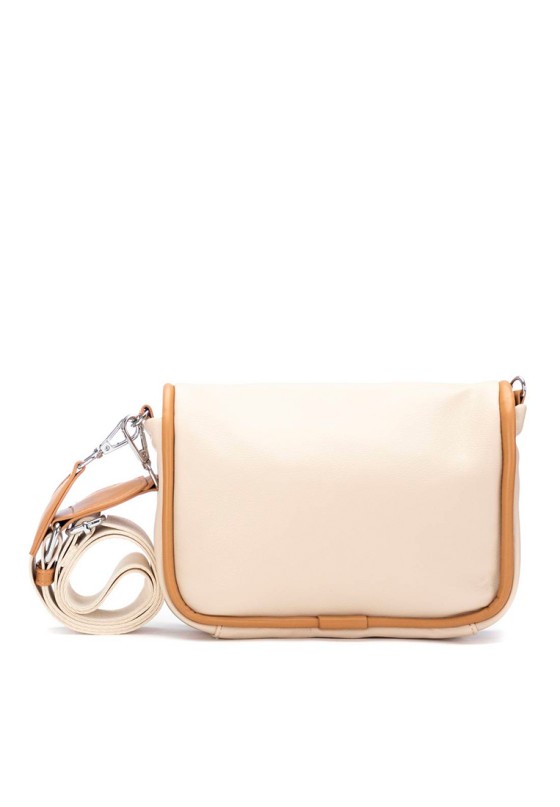 Bolso bandolera pequeña de mujer REFRESH 183378 beige sintetico