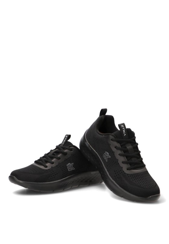 Deportivo de hombre ETIKA 82035 negro textil  suela plana