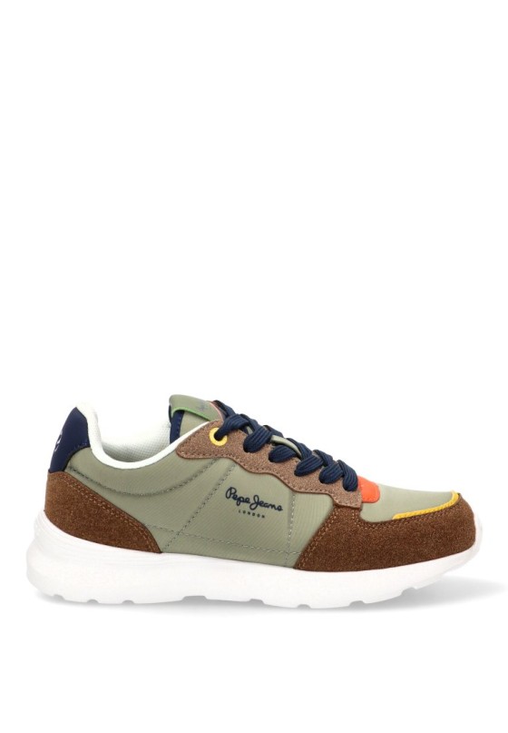 Deportivo de niño PEPE JEANS pbs400009 marron textil  suela plana