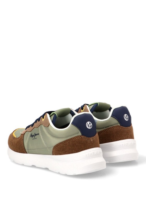 Deportivo de niño PEPE JEANS pbs400009 marron textil  suela plana