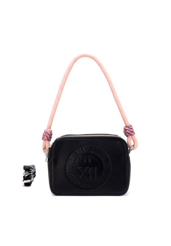 Bolso bandolera pequeña de mujer XTI 184559 negro sintetico