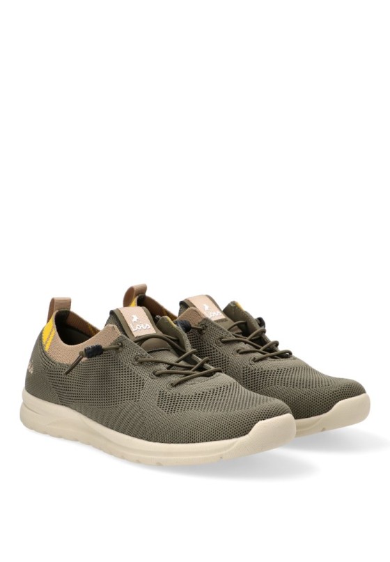 Deportivo de hombre LOIS 64542 kakhi textil  suela plana