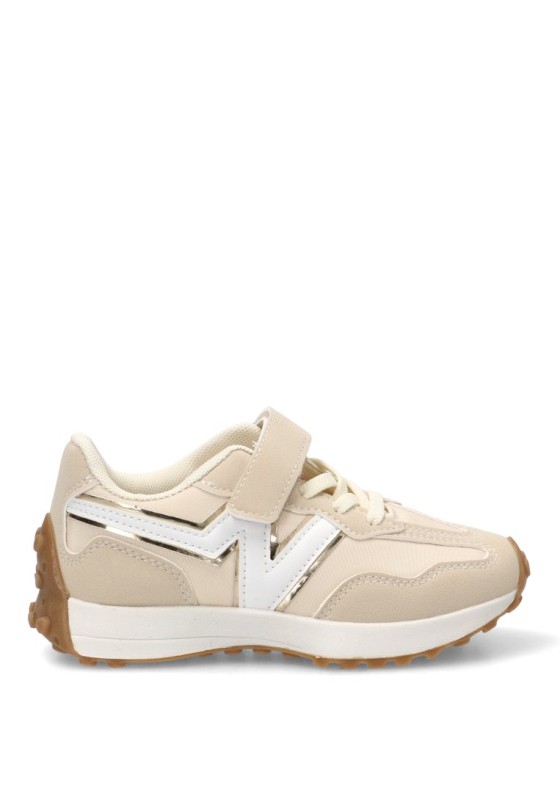 Deportivo de niña LUNA KIDS rbs1649 beige sintetico suela plana