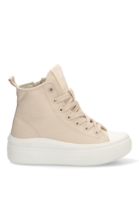 Deportivo de niña XTI KIDS 153056 beige textil  suela doble