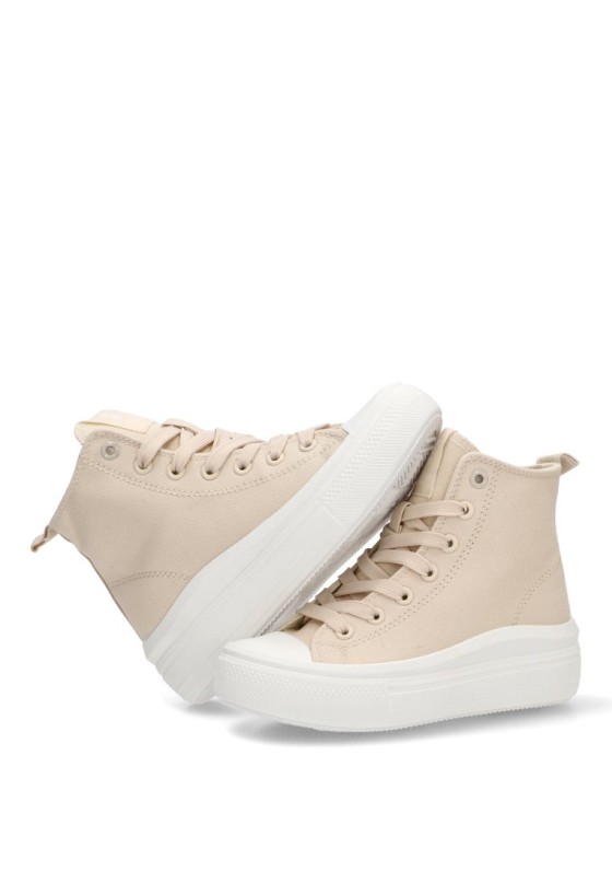 Deportivo de niña XTI KIDS 153056 beige textil  suela doble