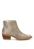 Botin de mujer ETIKA 31129 oro sintetico tacón medio