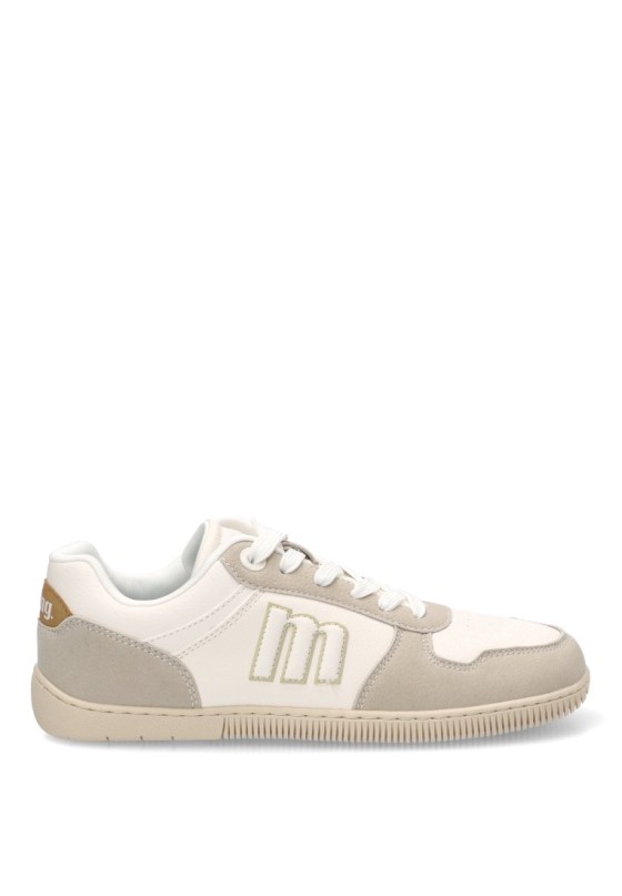 Deportivo de mujer MUSTANG 60840 blanco sintetico suela plana