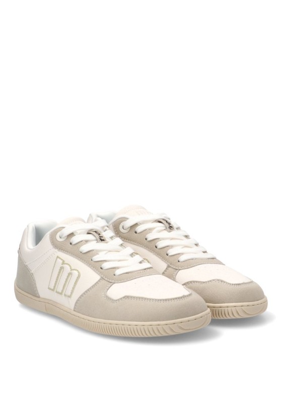 Deportivo de mujer MUSTANG 60840 blanco sintetico suela plana