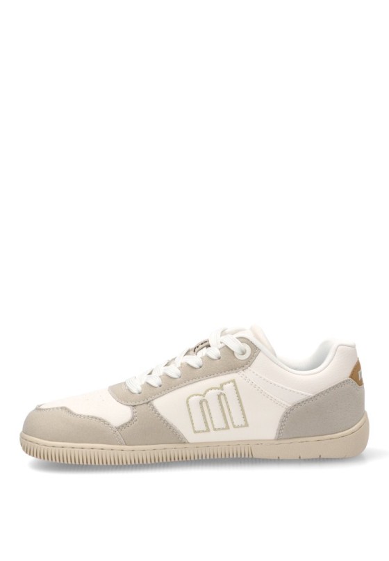 Deportivo de mujer MUSTANG 60840 blanco sintetico suela plana