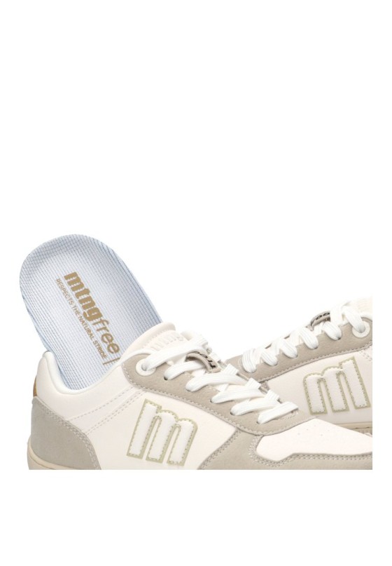Deportivo de mujer MUSTANG 60840 blanco sintetico suela plana