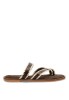 Sandalia plana M6480 color coffee para mujer LUNA TREND