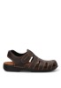 Sandalia de hombre Luna Collection 3522 marron sintetico suela plana
