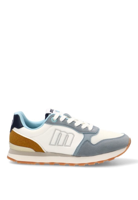 Deportivo de mujer MUSTANG 60909 azul sintetico suela plana