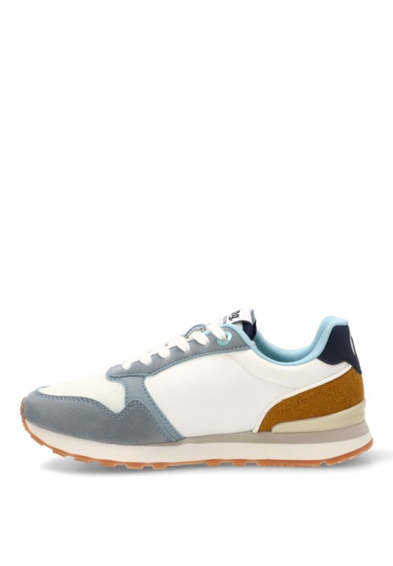 Deportivo de mujer MUSTANG 60909 azul sintetico suela plana