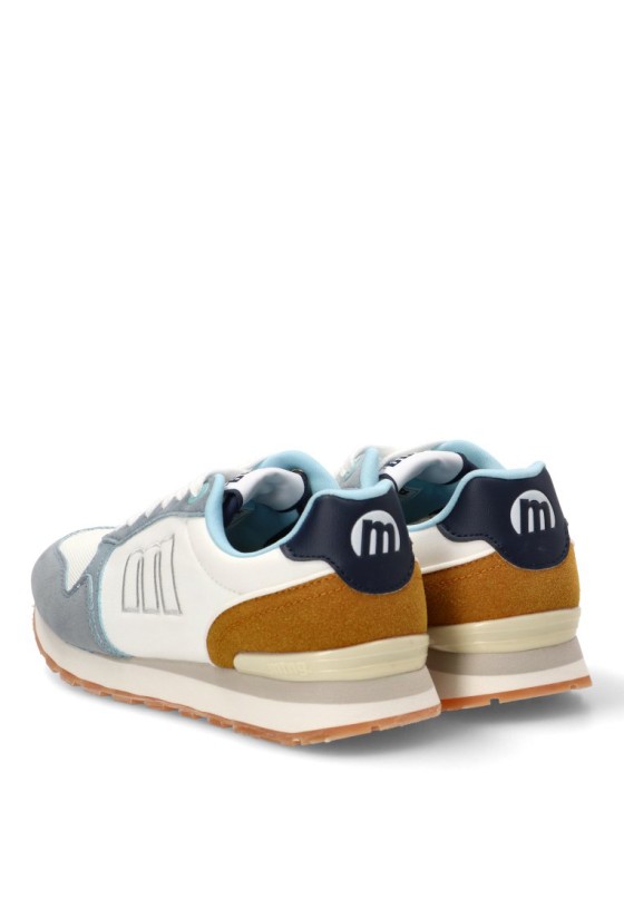 Deportivo de mujer MUSTANG 60909 azul sintetico suela plana