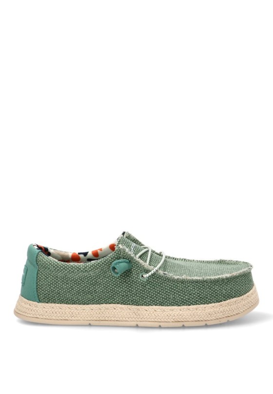 Nautico kiova mocasin de hombre STAY 75-2086c aguamar textil  suela plana