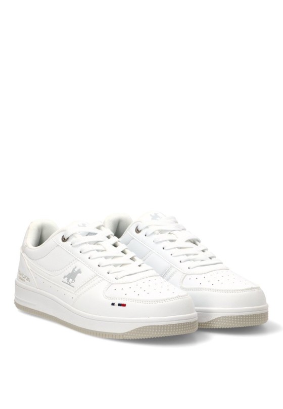 Deportivo de hombre US GRAND POLO gpm23100l blanco sintetico suela plana