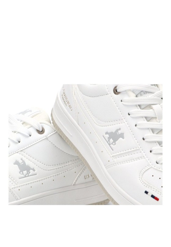 Deportivo de hombre US GRAND POLO gpm23100l blanco sintetico suela plana