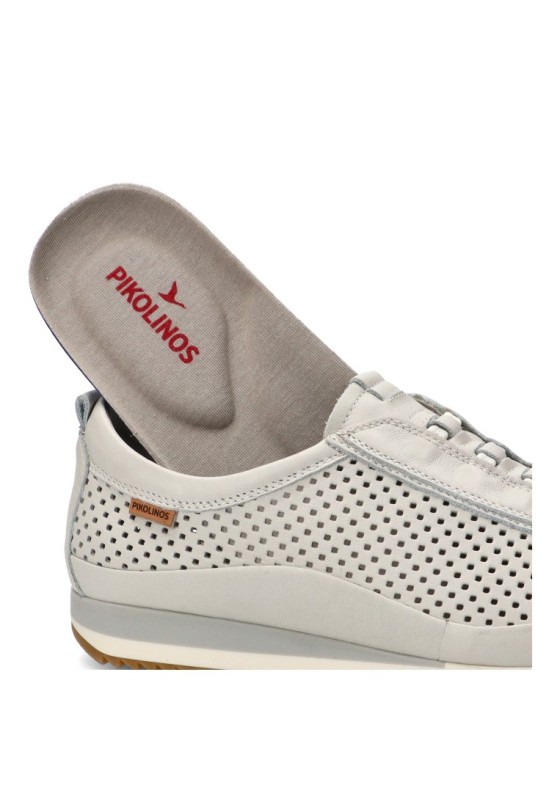 Deportivo de hombre PIKOLINOS m2a-6252 blanco piel suela plana