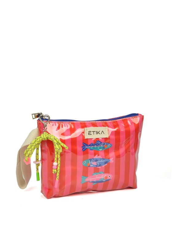 Bolso mano de mujer ETIKA b30142-a rojo plástico