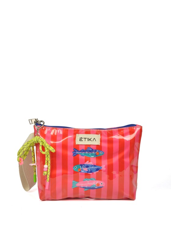 Bolso mano de mujer ETIKA b30142-a rojo plástico