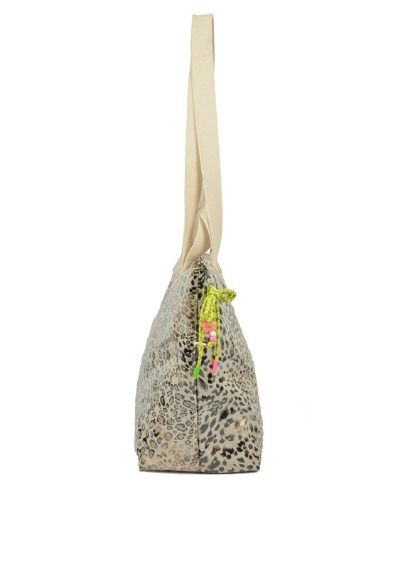 Bolsa playa de mujer ETIKA b30141-e leopardo plástico