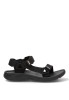 Sandalia de hombre MUSTANG 84660 negro textil  suela plana