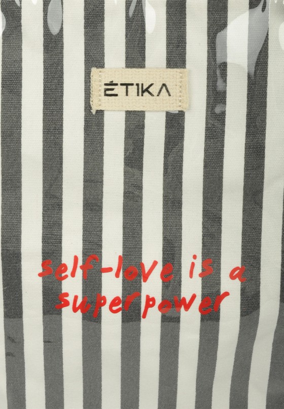 Bolsa playa de mujer ETIKA b30141-d negro plástico