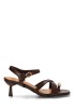 Sandalia marrón de mujer BUONAROTTI A-5742