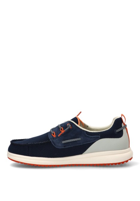 Nautico kiova mocasin de hombre WALK IN PITAS bay marino textil  suela plana