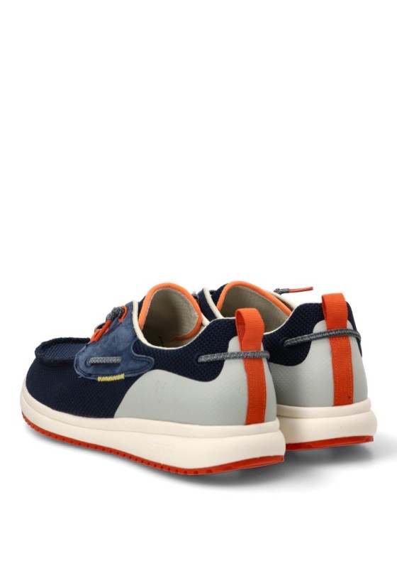 Nautico kiova mocasin de hombre WALK IN PITAS bay marino textil  suela plana