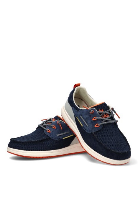Nautico kiova mocasin de hombre WALK IN PITAS bay marino textil  suela plana