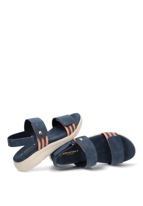 Sandalia azul de mujer ARMONY 40026