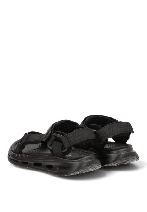Sandalia de hombre XTI 144105 negro textil  suela plana