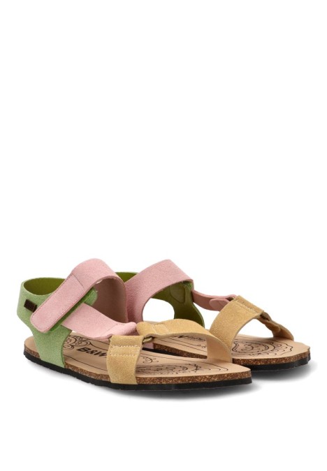 Sandalia multicolor respetuosa de mujer BREAK AND WALK BWSH414001
