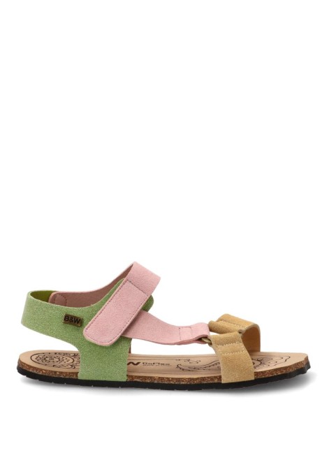 Sandalia multicolor respetuosa de mujer BREAK AND WALK BWSH414001