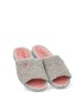 Zapatillas casa de mujer VULCA-BICHA 4905 gris textil  suela plana