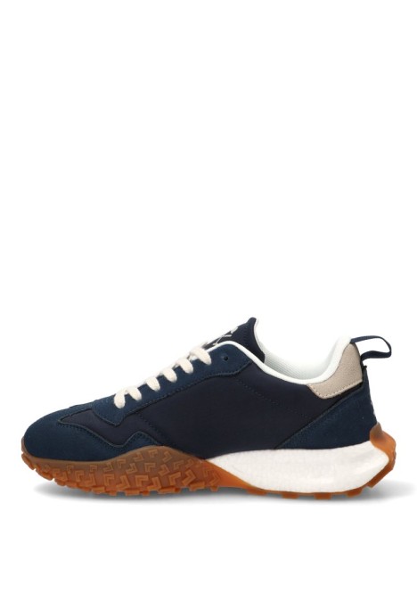 Deportivo de hombre HARPER & NEYER sneaker carcross marino piel suela plana