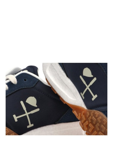Deportivo de hombre HARPER & NEYER sneaker carcross marino piel suela plana