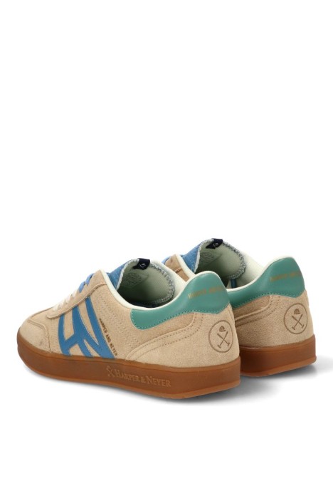 Deportivo de hombre HARPER & NEYER sneaker hamptons colors camel piel suela plana