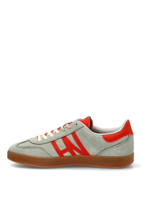 Deportivo de hombre HARPER & NEYER sneaker hamptons colors verde piel suela plana