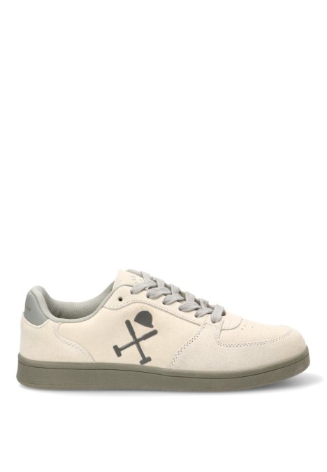 Deportivo de hombre HARPER & NEYER sneaker brentwood gris piel suela plana