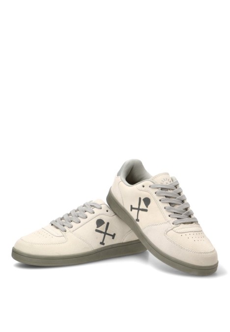 Deportivo de hombre HARPER & NEYER sneaker brentwood gris piel suela plana