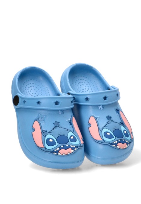 Chanclas sandalias playa de niña Luna Collection 2300007282 azul goma suela plana