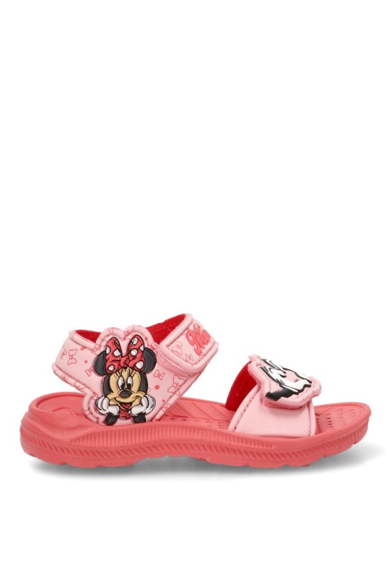Chanclas sandalias playa de niña Luna Collection 2300006835 rosa goma suela plana